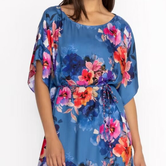Johnny Was Womens Summer Days Dress Tunic Floral Boho Resort Cover Up - Picture 2 of 6